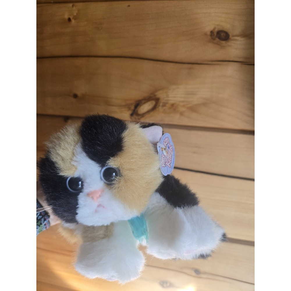 VTG Kitty Kitty Kittens DSI Toys Calico Cat Purrs 2000 New With Tags "Patches"